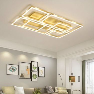 Đèn Ốp Trần Trang Trí Phòng Khách Led 3 Chế Độ 1100x750mm VA-MTA98/6